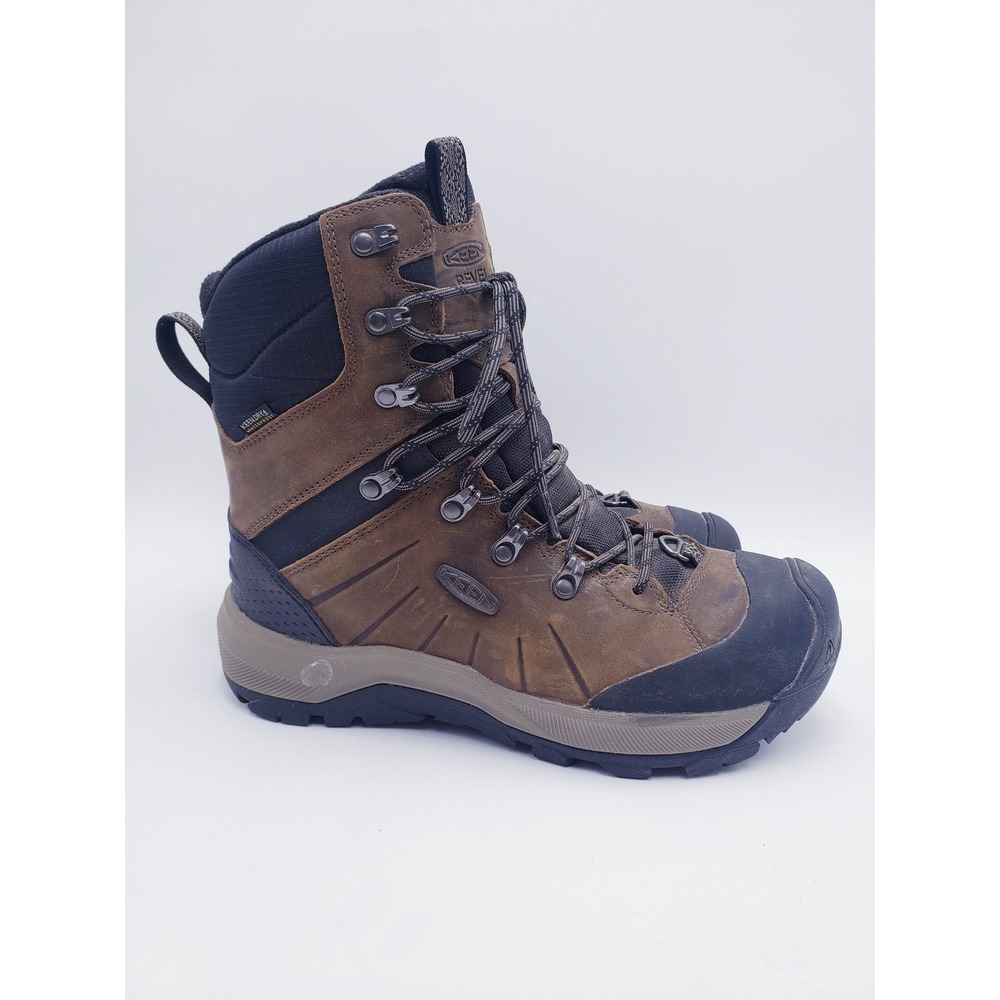 KEEN Revel IV High Polar Boots Brown Waterproof Insulated Mens Size 8 - Picture 1 of 11